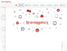 Tablet Screenshot of bravoagency.com